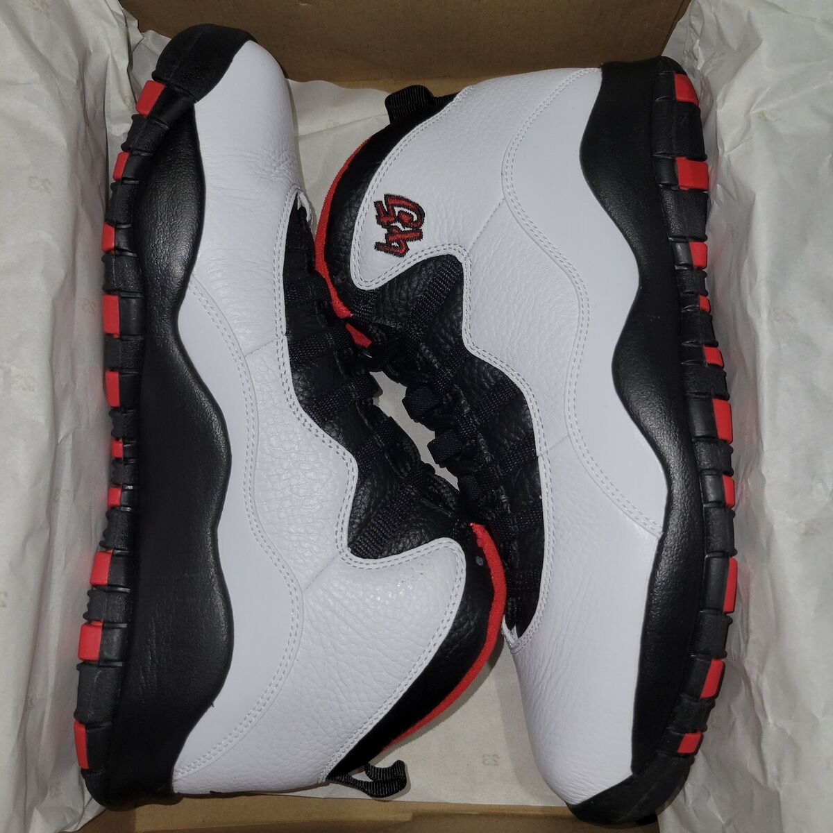 Nike Air Jordan Retro 10 X Double Nickel White/Black-Red Nike Air Jordan Retro 10 X Double Nickel White/Black-Red