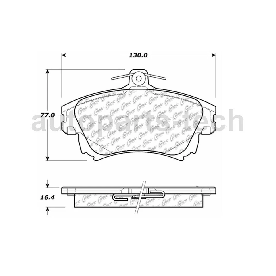 Pastilla de freno para Volvo S40 2000 2002 2003 2004 2005 2006 2007 2008 2010 2011 2012 Foto 3 de 4