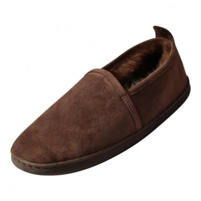 Lammfell Hausschuhe - HUBERT Unisex Fellschuhe echtes Merino Fell und Leder - Bild 1 von 4