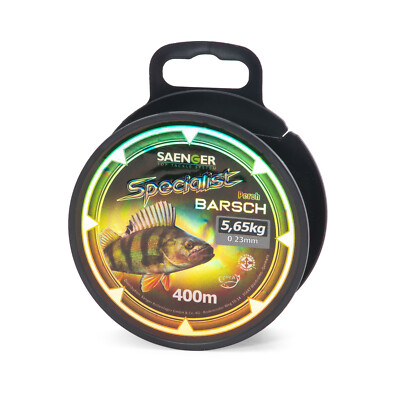 SPECIALIST  - Barsch - stone grey -  400m Angelschnur monofil  Sänger