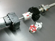 14 mm x 14 mm Flexible Jaw Spider Shaft Coupling CNC Stepper Motor Coupler Rare