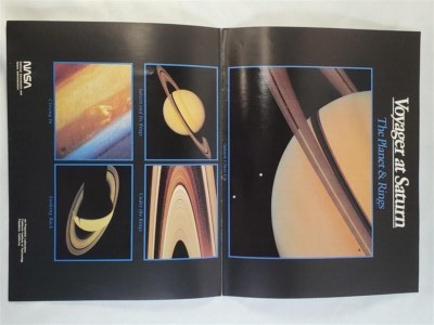 JPL Voyager At Saturn: The Planet & Rings 11x17 Poster 1981 Voyager Images