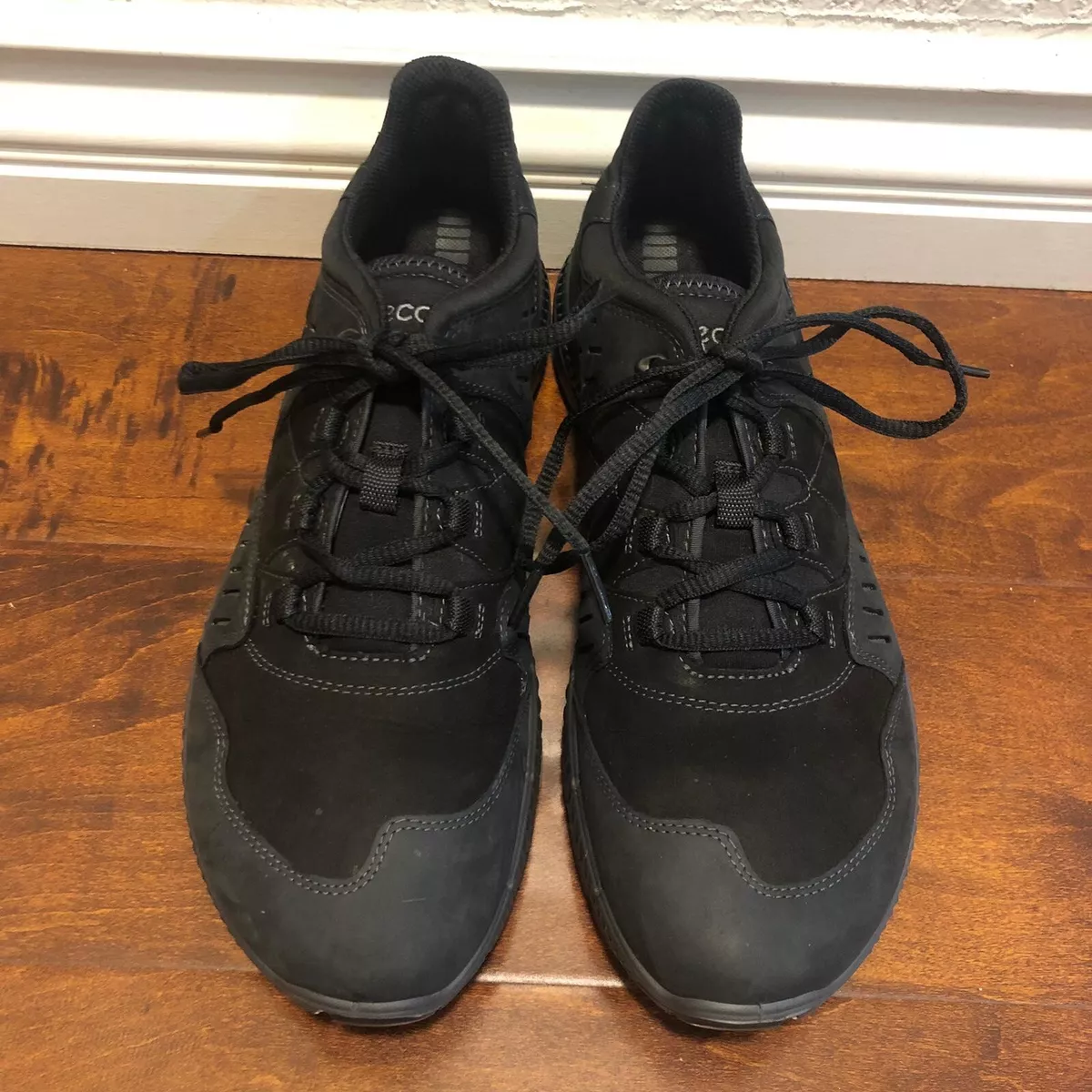 Gentleman dræne ekstremister Ecco Mens Terrawalk Black Suede Leather Sneakers Size 9us (Excellent  Condition) | eBay