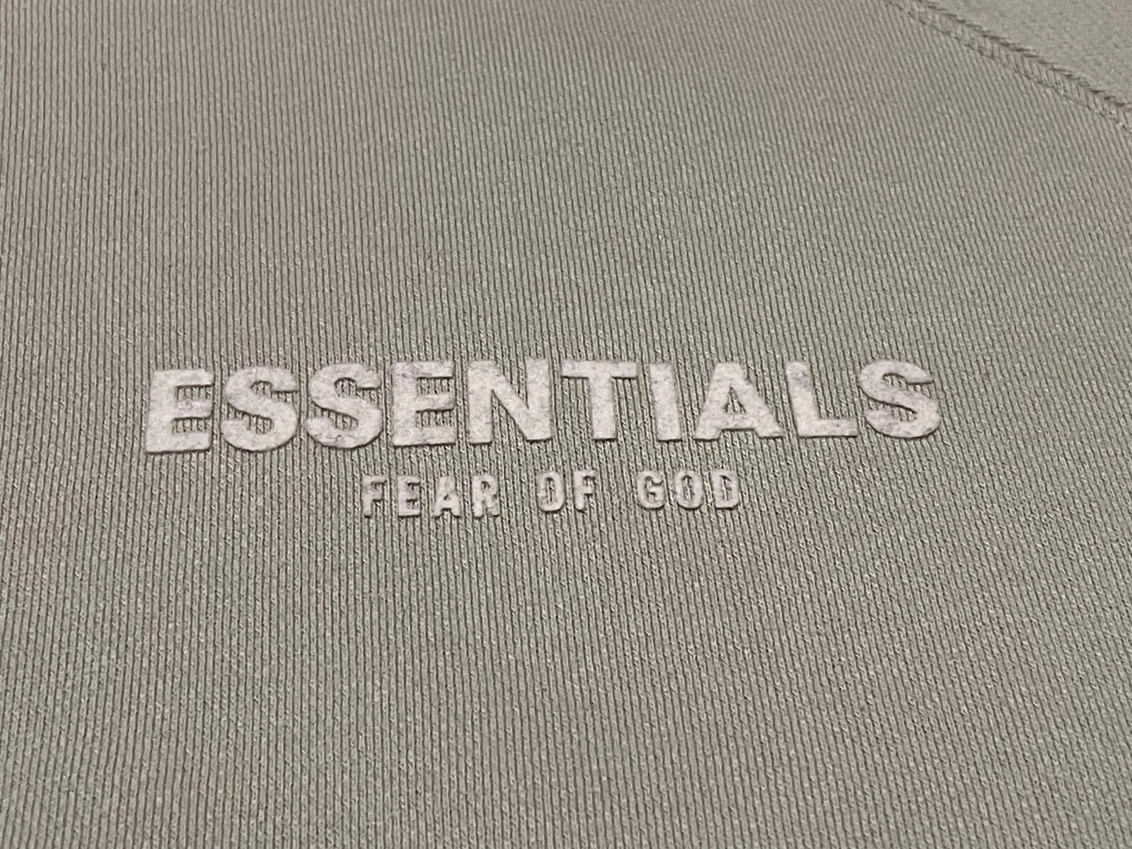 Felpa con cappuccio Fear Of God Essentials unisex vestibilità rilassata schiuma di mare verde chiaro taglia small