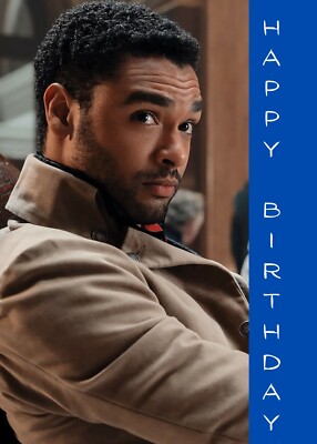Happy Birthday TV show Bridgerton Rege-Jean Page personalised