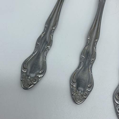 Menge 8 Carlyle Edelstahl Japan CAY1 Muster 6"" Teelöffel Silberbesteck - Bild 4 von 5