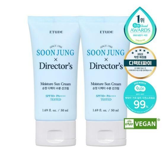 Etude Soonjung Director Moisture Sunscreen (50ml+50ml)