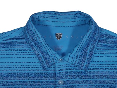 NIKE GOLF LARGE polo shirt performance ss sphere dry fit vintage 2010 polo shirt