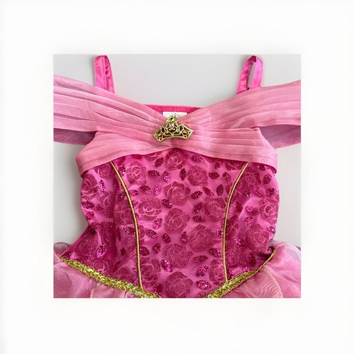 Disney Castle Collection Aurora Sleeping Beauty Princess Dress Costume Girls 5-6 - Picture 2 of 23