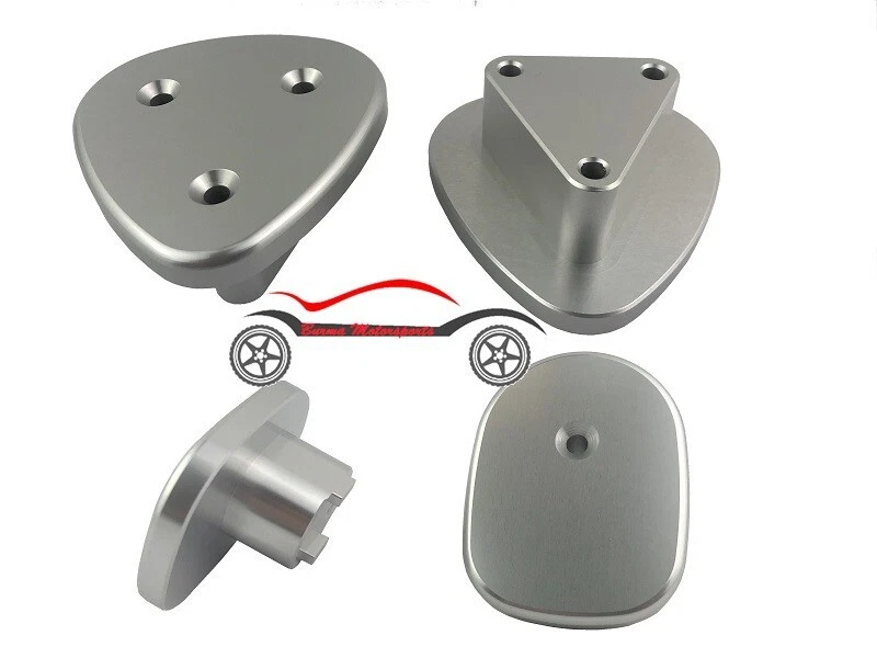 99-06 Chevy Silverado GMC Sierra Billet Aluminum Sun Visor Block Off Plate Kits - Image 3 of 4