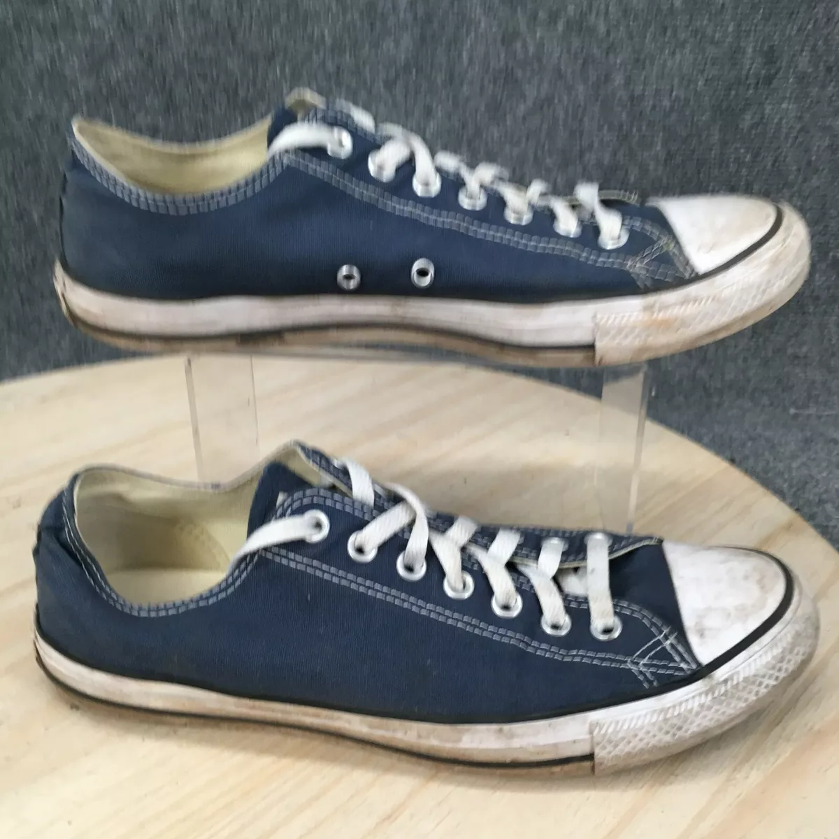 Converse Shoes Womens 12 Chuck Taylor All Star Sneakers Blue Lace Up Low M9697