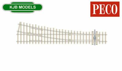 Peco SL-E1095 Beton mittlerer Radius rechts/h Weiche ELECTRFROG C 75 Spur O Gleis 