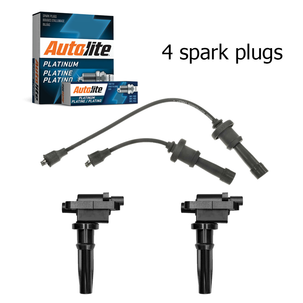 Ignition Coil Wireset  Autolite Platinum Spark Plug For Kia Optima 2.4L UF285