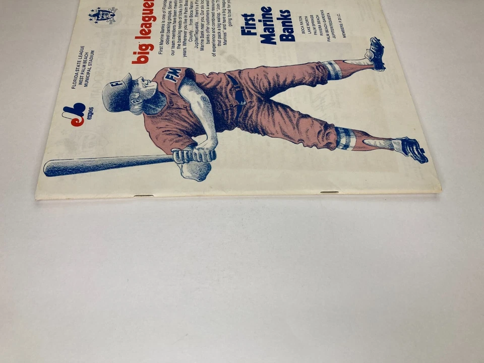 VTG West Palm Beach Expos Minor League Baseball Program 1976 Florida St League - Image 3 of 4