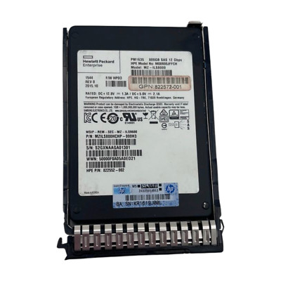 HPe 822786-001 800GB SAS 12G MIXED USE 2.5'' Solid State Drive *Blank Tray* w60