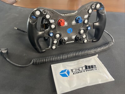 Cube Controls F-Pro Sim Racing Steering Wheel - Black Includes Universal Adapter
