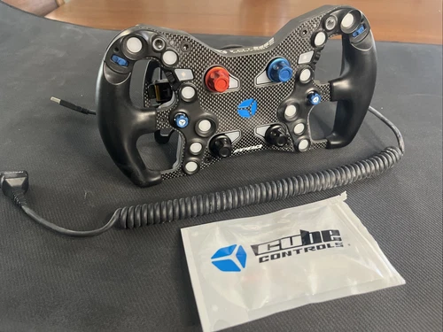 Cube Controls F-Pro Sim Racing Steering Wheel - Black Includes Universal Adapter