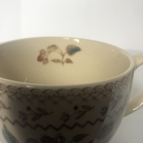 Johnson Brothers Fruit Sampler Coffee Tea Cups Old Granite Brown England Set 2 - Picture 9 of 16