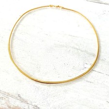 Flat Snake Chain Necklace Gold Filled 18in 2.8MM GORGEOUS 