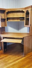 Home office desk with drawers