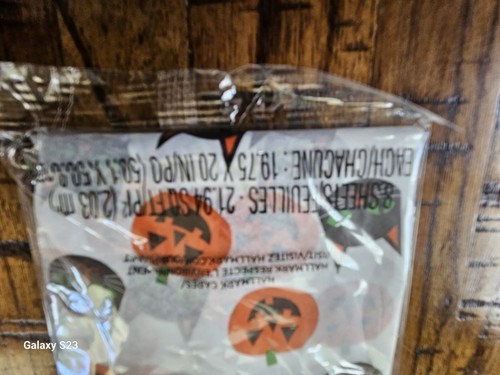 3 Hallmark Halloween Tissue Paper 24-sheet: Pumpkin Black Cat FREE SHIP🎃 - Picture 5 of 6
