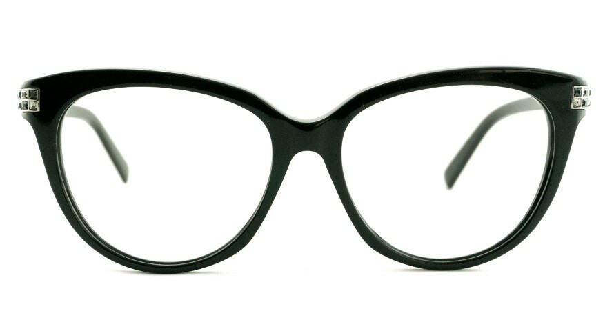 Круглая оправа для очков Swarovski SW 5230 001 из черного оптического пластика Cat 52-15-140 27890₽