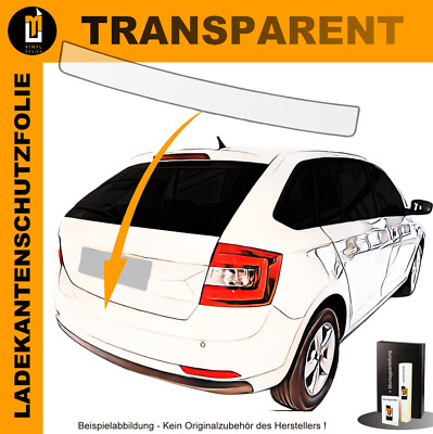 LACKSCHUTZFOLIE LADEKANTE FÜR SKODA RAPID SPACEBACK 2013-2019 TRANSPARENT