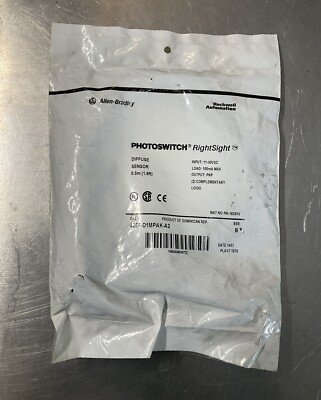 NEW SEALED ALLEN BRADLEY 42EF-D1MPAK-A2 DIFFUSE SENSOR 42EFD1MPAKA2 SER ...