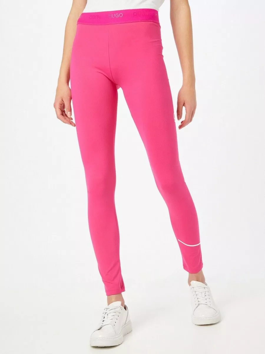 HUGO Boss Ladies Sports Leggings Nicago Bright Pink Size XS New