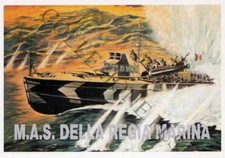 Cartolina Publicard 184: Marina Militare, MAS Regia Marina, Malta 1941