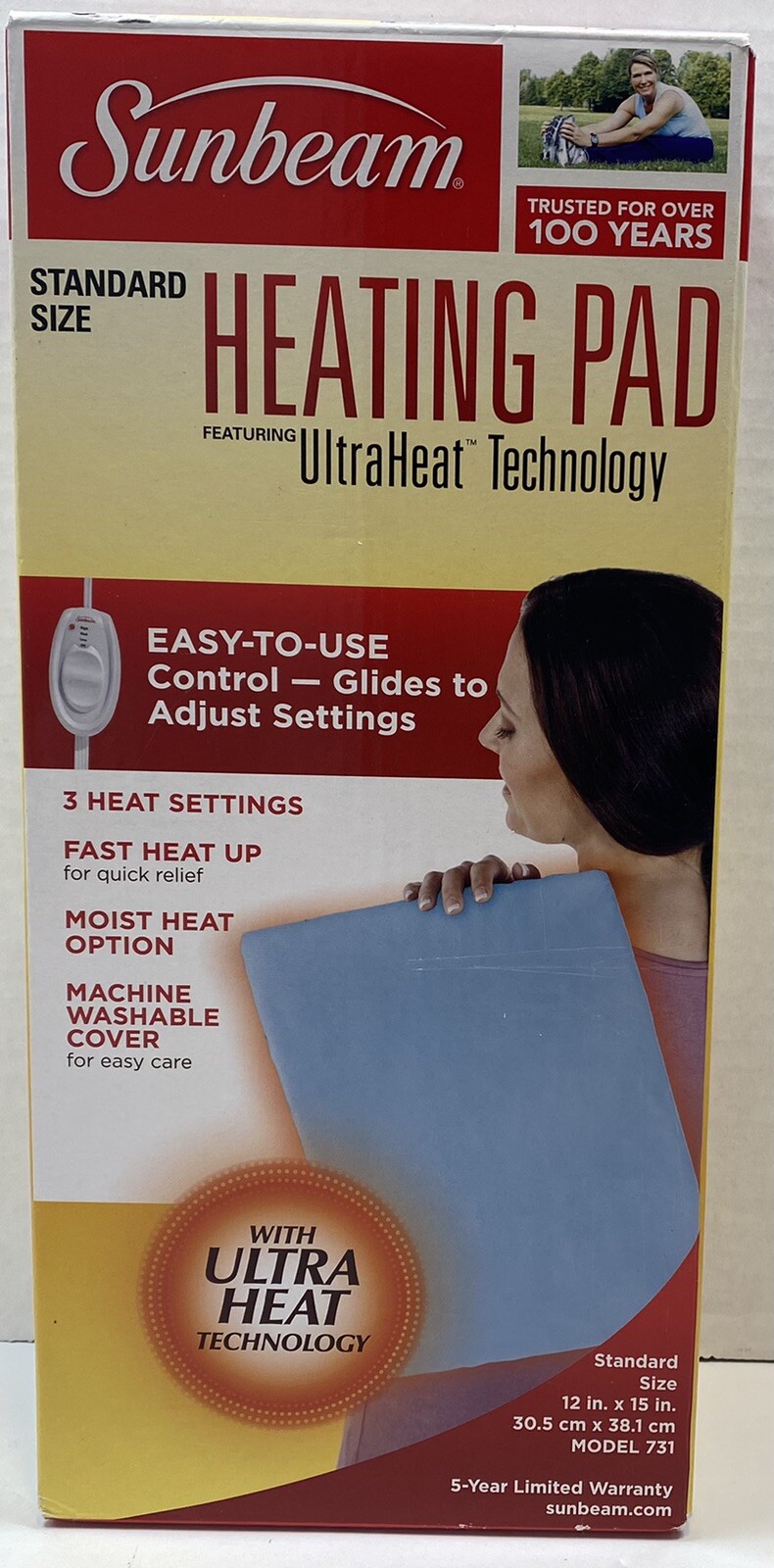 sunbeam pet heating pad