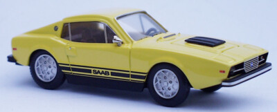 1974 Saab Sonett III gelb 1/43 Zinnlegierung Fertigmodell