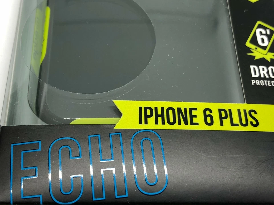 Funda híbrida serie M-Edge Echo para Apple iPhone 6s Plus/6 Plus (gris/verde neón) Foto 3 de 4