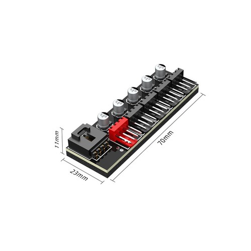 1set PC Fan Hub Splitter Speed 5Port Controller Adapter for 4 Pin PWM Cooling - Picture 4 of 12