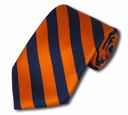 BRANDNEU! Manzini Neckwear® Herren 3,5" DS Krawatte normale gestreifte College-Krawatte - Bild 4 von 32
