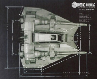 Jazzinc 1/6 Ultimate DX Snowspeeder (GREY Luke Skywalker Rogue Leader version)