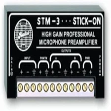 STM-3 - Stick-On Series Single Channel, High-Gain Microphone Preamplifier