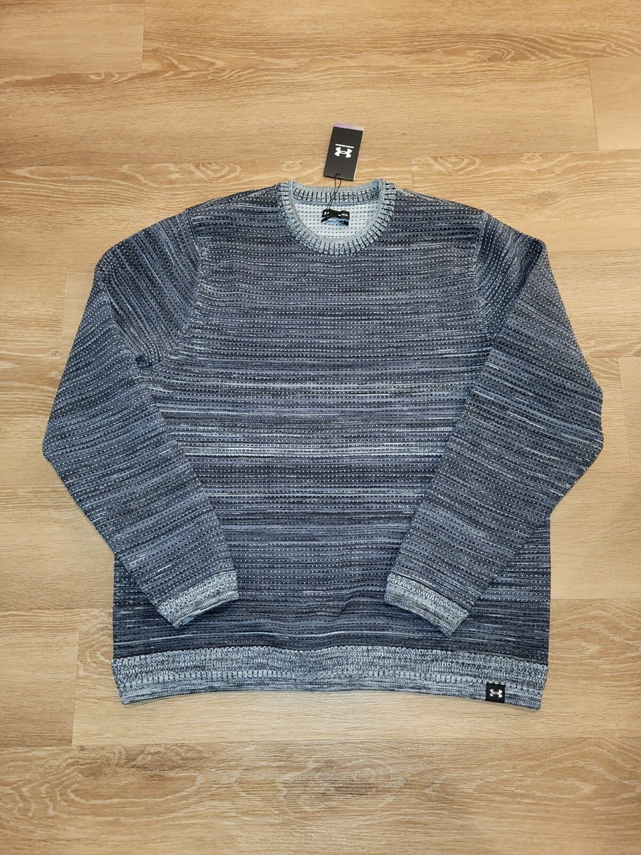 Under Armour Rush Intelliknit Ribbed Grey Sweater Size XL New $190 1377784-012 | eBay UK