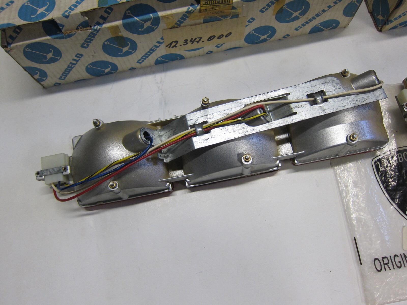 Countach original tail lights pair right + left Carello NOS