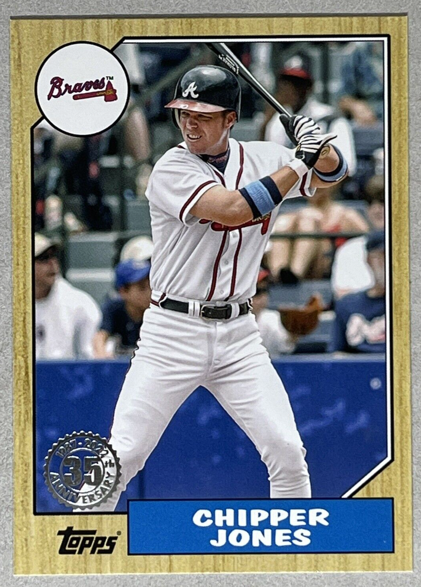 Chipper Jones, 2022 Topps 35th Anniversary #T87-59, Atlanta Braves