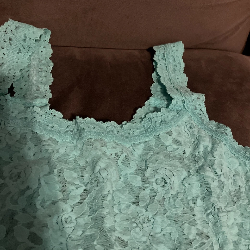 hanky panky lace Cami in Aqua - Image 3 of 4