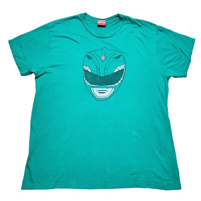 Power Rangers Hanes TShirt XLarge Green Ranger Adult