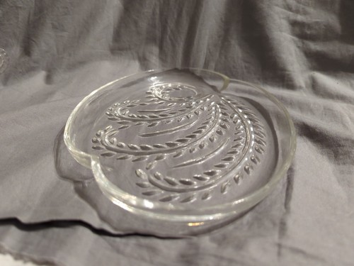Federal Glass Snack Luncheon Plate & Cup, Homestead Wheat, Clear - PRE-OWNED - Picture 3 of 14