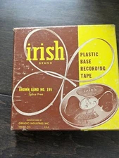 Vintage  Irish Brown Band No. 195 Splice Free No Spill Reel Tapes 