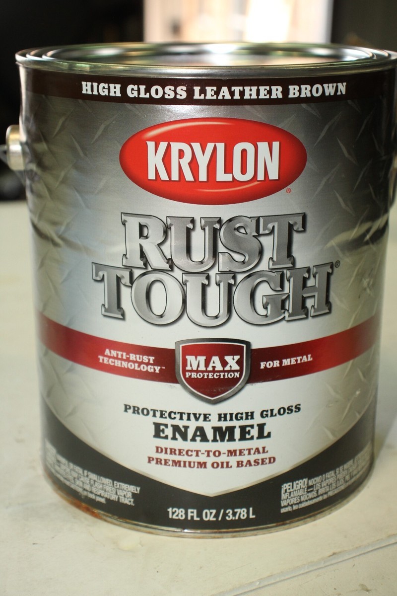 Dark Brown Oil Based Rustoleum Leather Brown Gallon Krylon Rust