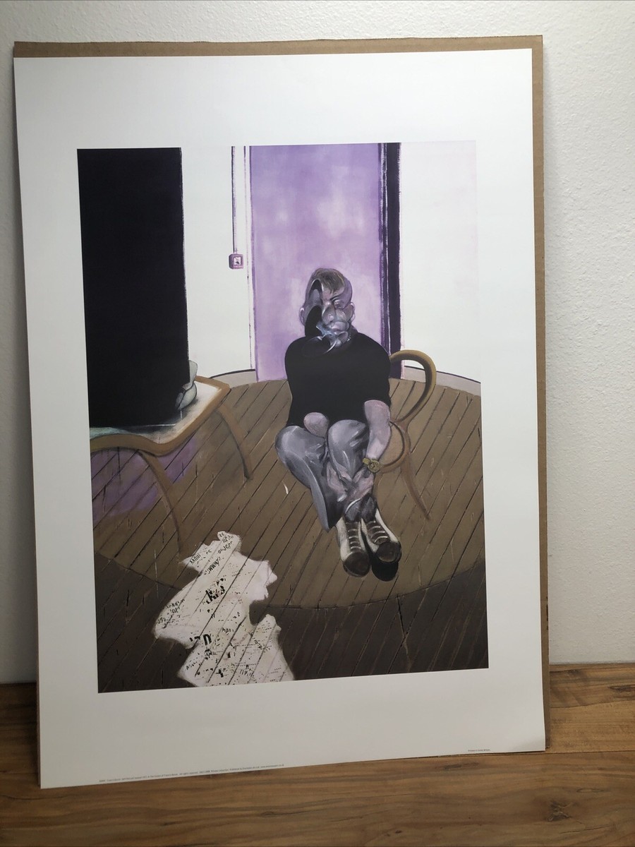 Francis Bacon Self-Portrait Seated Print 1973 27.5” x 19.75