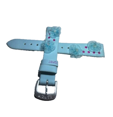 Kinder - Uhrenarmband  Blau 3 D Blüten  Esprit  16 mm Bandanstoß 16031610+B