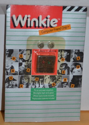 Xtronx Winkie Computer Friend Pin chip sealed vintage
