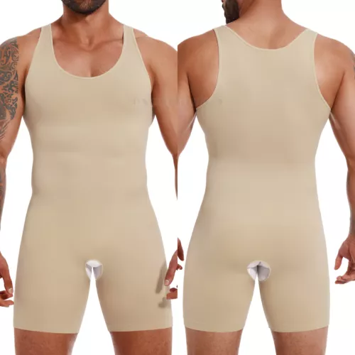 Herren Schlankheitsunterwäsche Bauchkontrolle Body Shaper Hi-Kompression Skinny Body - Bild 14 von 26