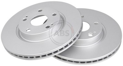 2x A.B.S. Bremsscheibe BESCHICHTET 17608 für TOYOTA AVENSIS COROLLA Verso ZNR10_